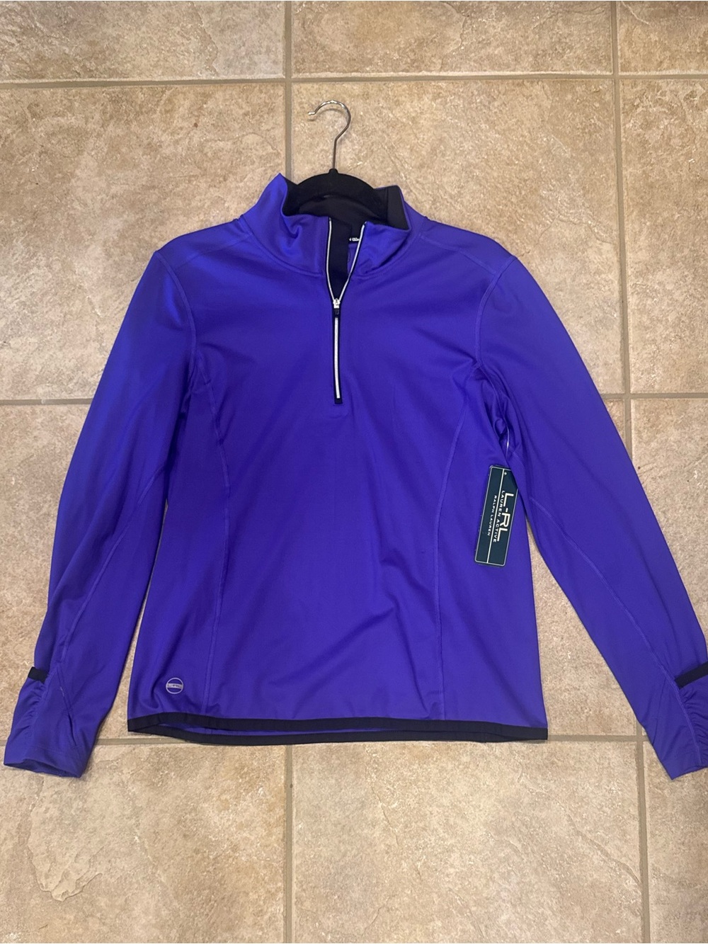 Lauren Ralph Lauren Sport Purple Half‑Zip Jacket